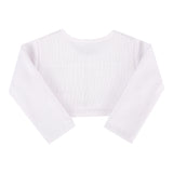 Bolero infantil menina em tricô Paraíso