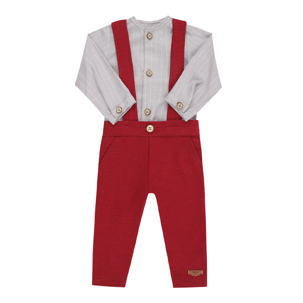 Conjunto Masculino Bebê Camisa e Calça Paraiso