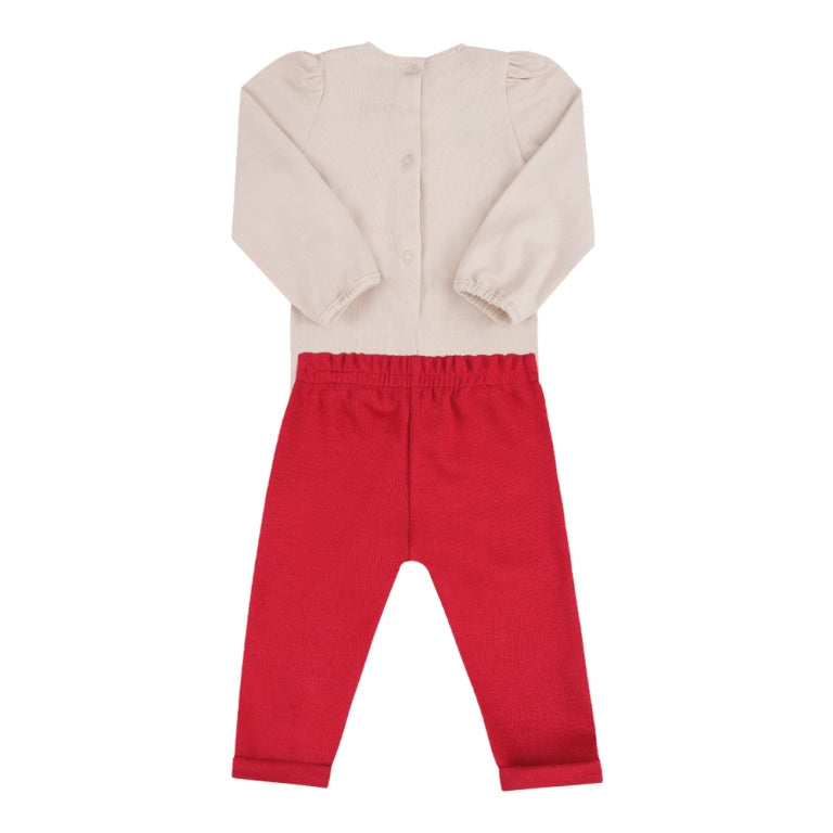 Conjunto Feminino Body e Calça Babado Paraiso