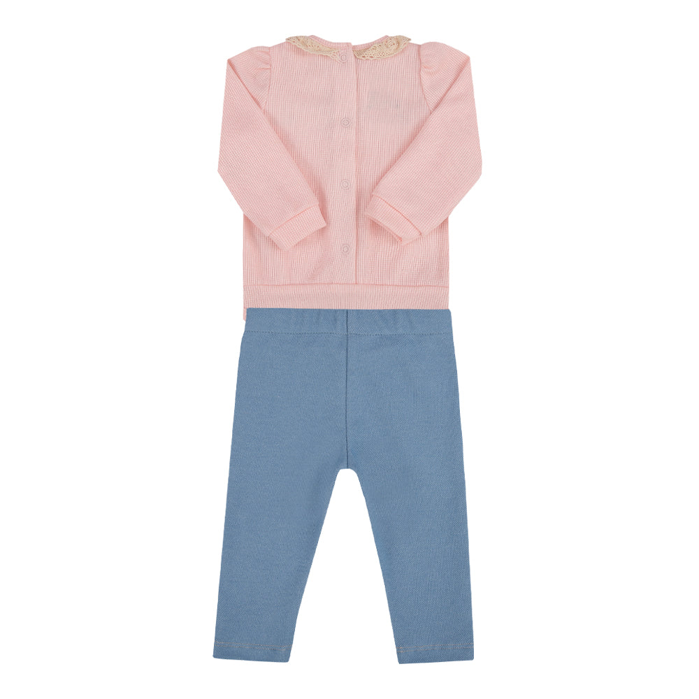 Conjunto Feminino Bebê body e Calça Paraiso
