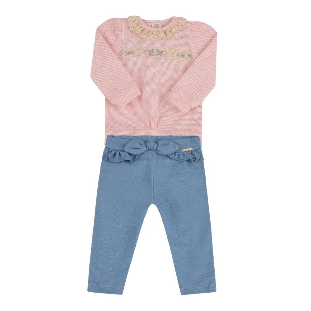 Conjunto Feminino Bebê body e Calça Paraiso