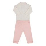 Conjunto Feminino Bebê Body Babado Tricot