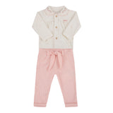 Conjunto Feminino Bebê Body Babado Tricot