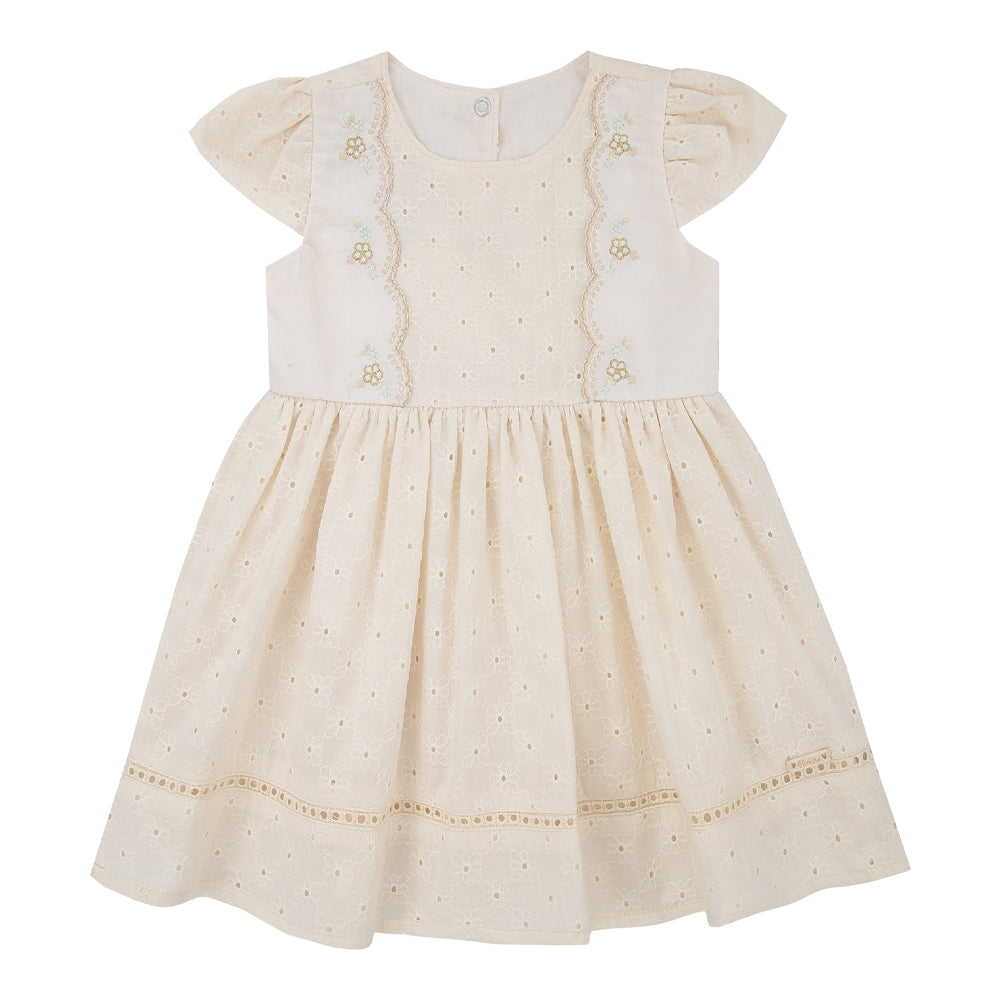 Vestido Bebê em Lazie Bordado Floral