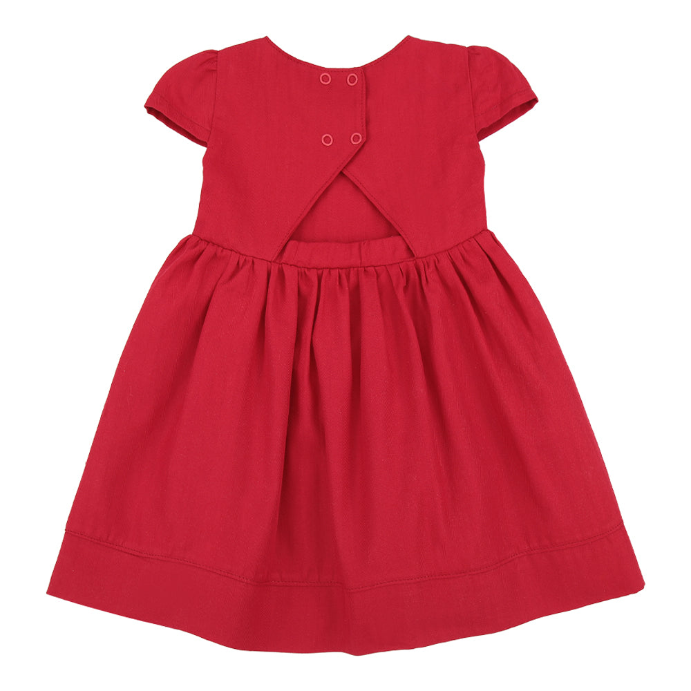 Vestido Feminino Bebê  Bordado Floral Encanto Paraiso
