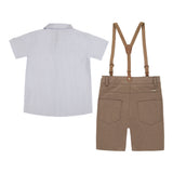 Conjunto Masculino Bebê Com Supensorio Paraiso