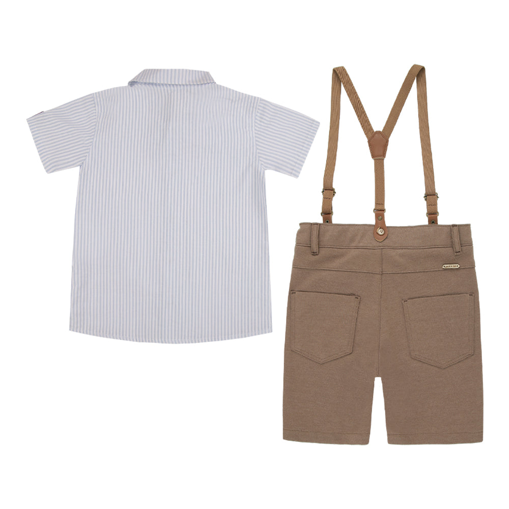 Conjunto Masculino Bebê Com Supensorio Paraiso