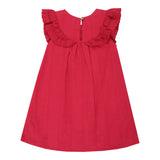 Vestido Feminino Bebê  Bordado Babado Encanto Paraiso
