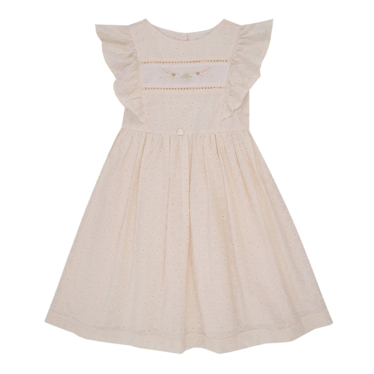 Vestido Feminino Infanti Midi Bordado Laise Paraiso