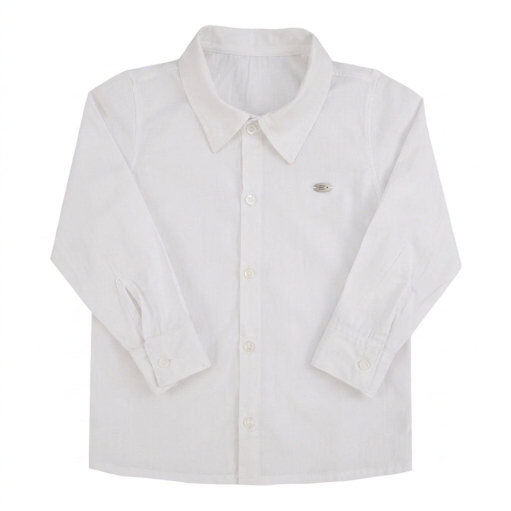 Camisa Baby Boy com Botões – Visual Clássico e Charmoso