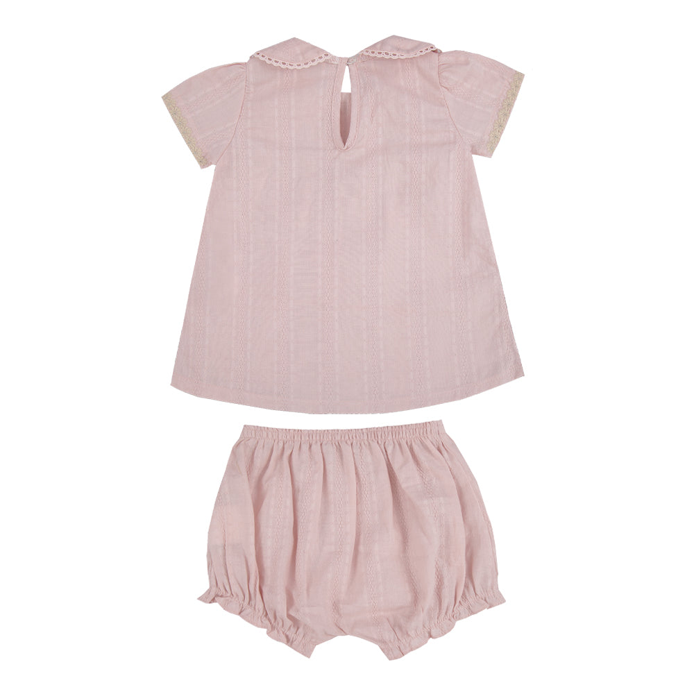 Conjunto Feminino Bebê Babado Laços Paraiso