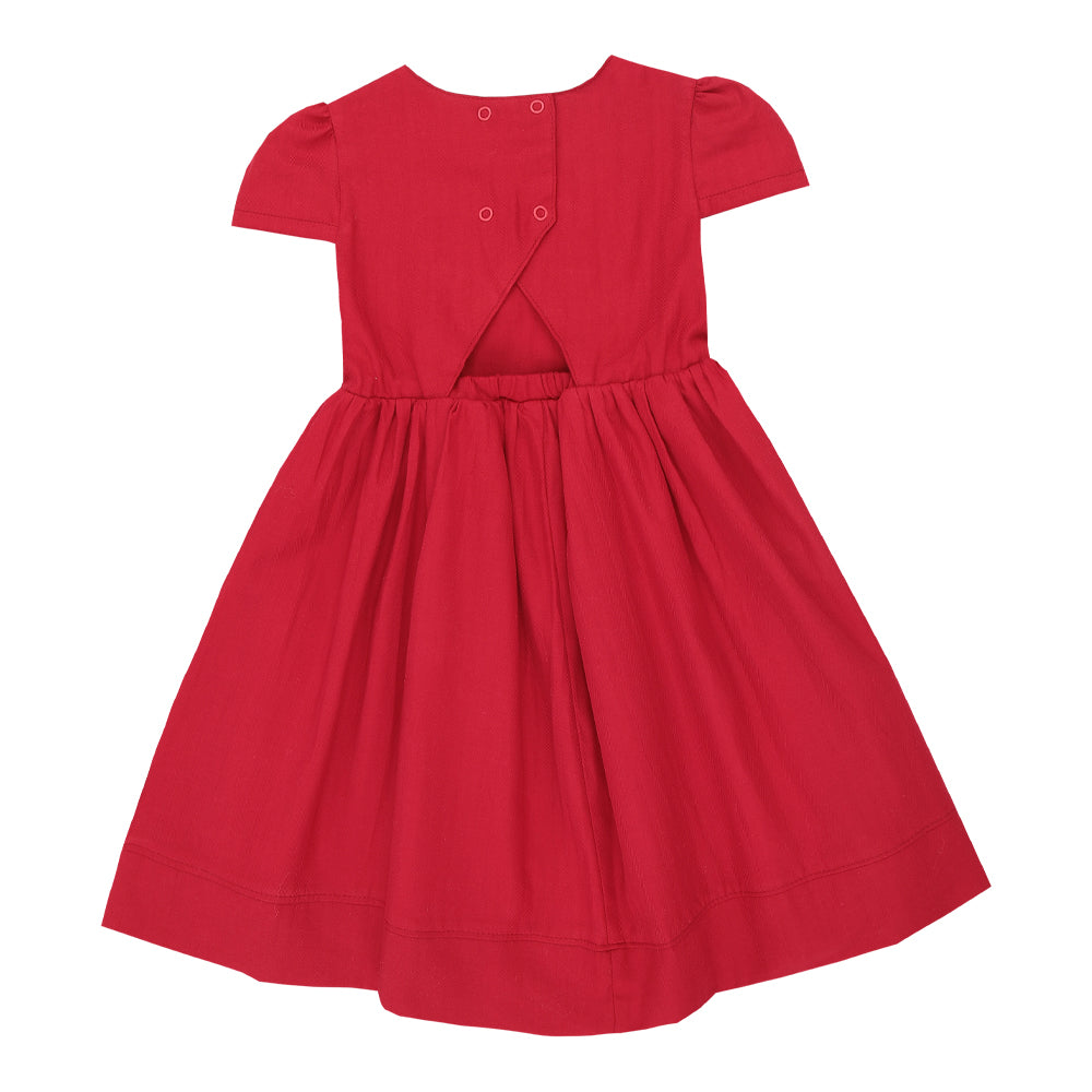 Vestido Feminino Bebê  Bordado Floral Encanto Paraiso