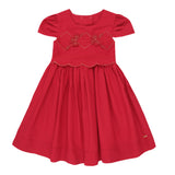 Vestido Feminino Bebê  Bordado Floral Encanto Paraiso