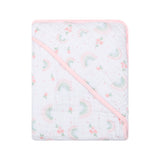 Toalha de Banho Papi Soft com Capuz Arco de Flores 80x80cm – Conforto e Qualidade Exclusiva