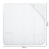 Toalha de Banho Papi Soft com Capuz Coelhinho 80x80cm – Conforto e Qualidade Exclusiva