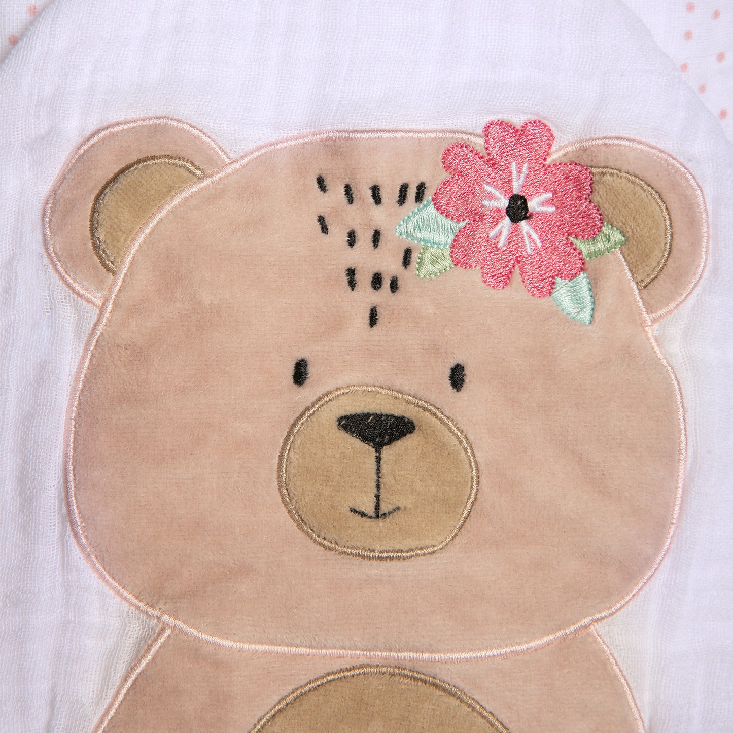 Toalha de Banho Soft Papi Friends com Capuz Ursa Ema - Conforto Exclusivo para o Seu Bebê