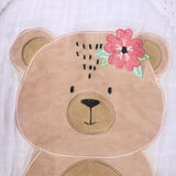 Toalha de Banho Soft Papi Friends com Capuz Ursa Ema - Conforto Exclusivo para o Seu Bebê
