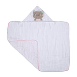Toalha de Banho Soft Papi Friends com Capuz Gatinha Miau - Conforto Exclusivo para o Seu Bebê