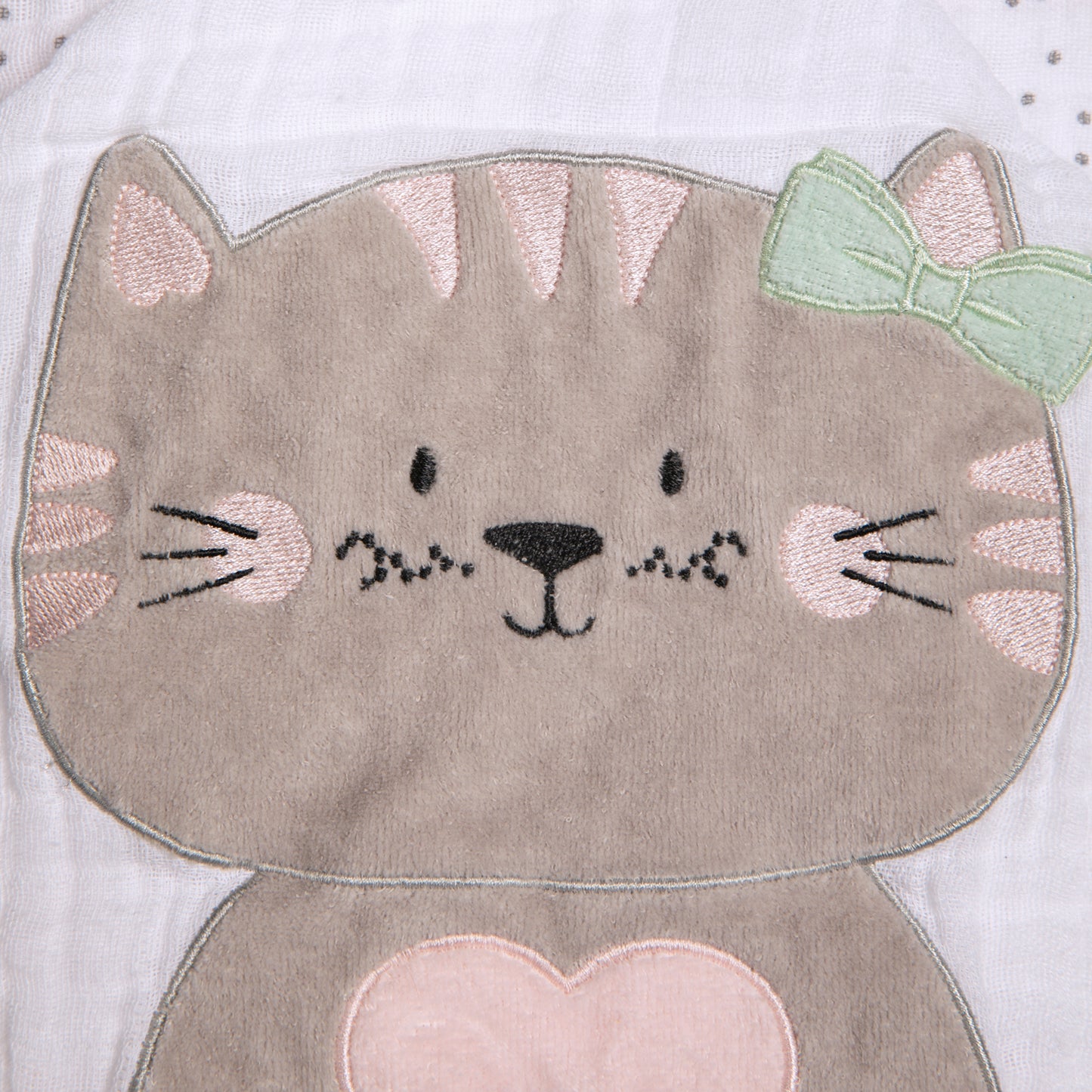 Toalha de Banho Soft Papi Friends com Capuz Gatinha Miau - Conforto Exclusivo para o Seu Bebê