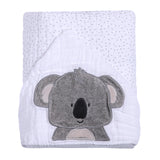 Toalha de Banho Soft Papi Friends com Capuz Coala Bob - Conforto Exclusivo para Seu Bebê