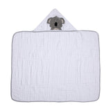 Toalha de Banho Soft Papi Friends com Capuz Coala Bob - Conforto Exclusivo para Seu Bebê