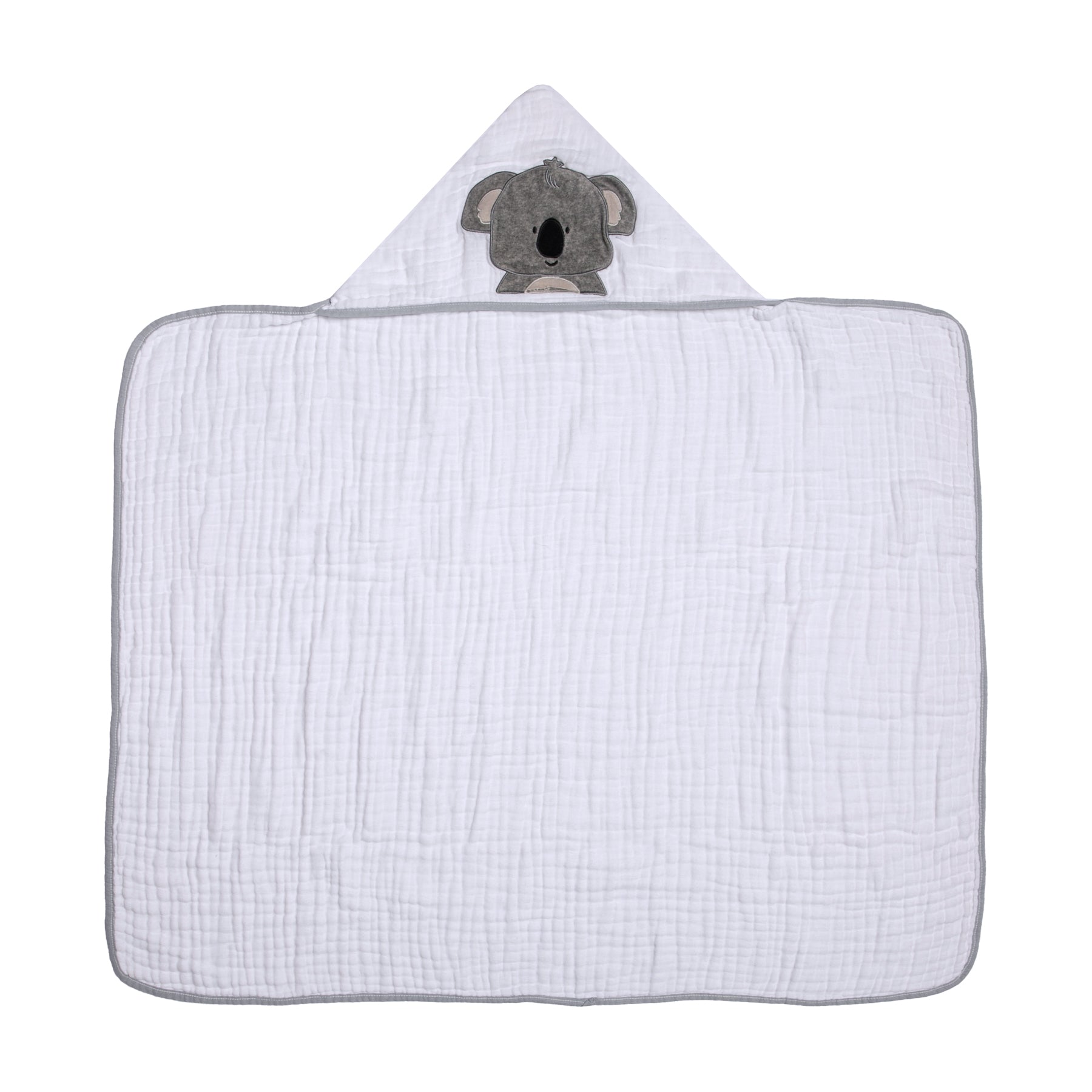 Toalha de Banho Soft Papi Friends com Capuz Coala Bob - Conforto Exclusivo para Seu Bebê
