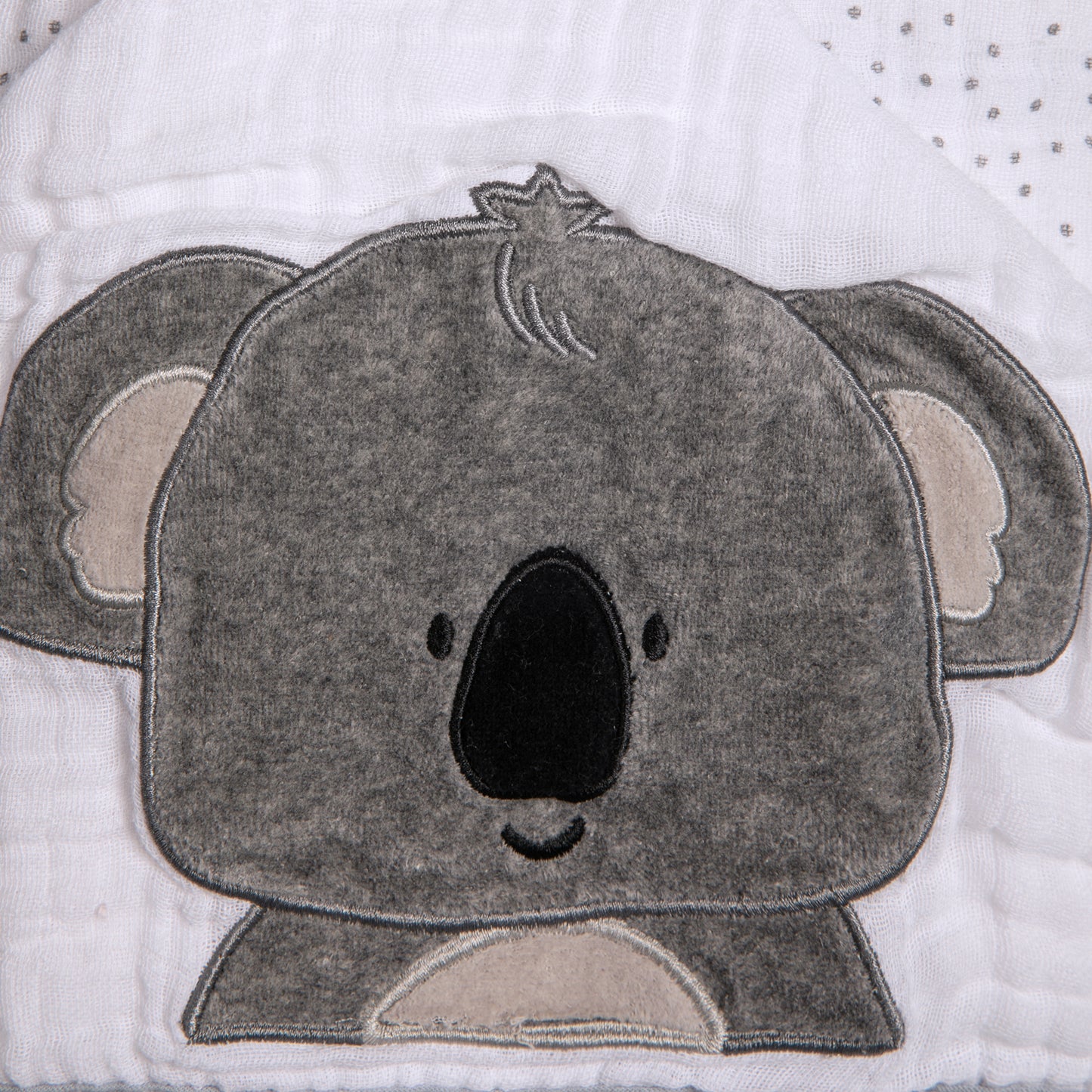 Toalha de Banho Soft Papi Friends com Capuz Coala Bob - Conforto Exclusivo para Seu Bebê