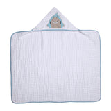 Toalha de Banho Soft Papi Friends com Capuz Tubarão Blu - Conforto Exclusivo para o Seu Bebê