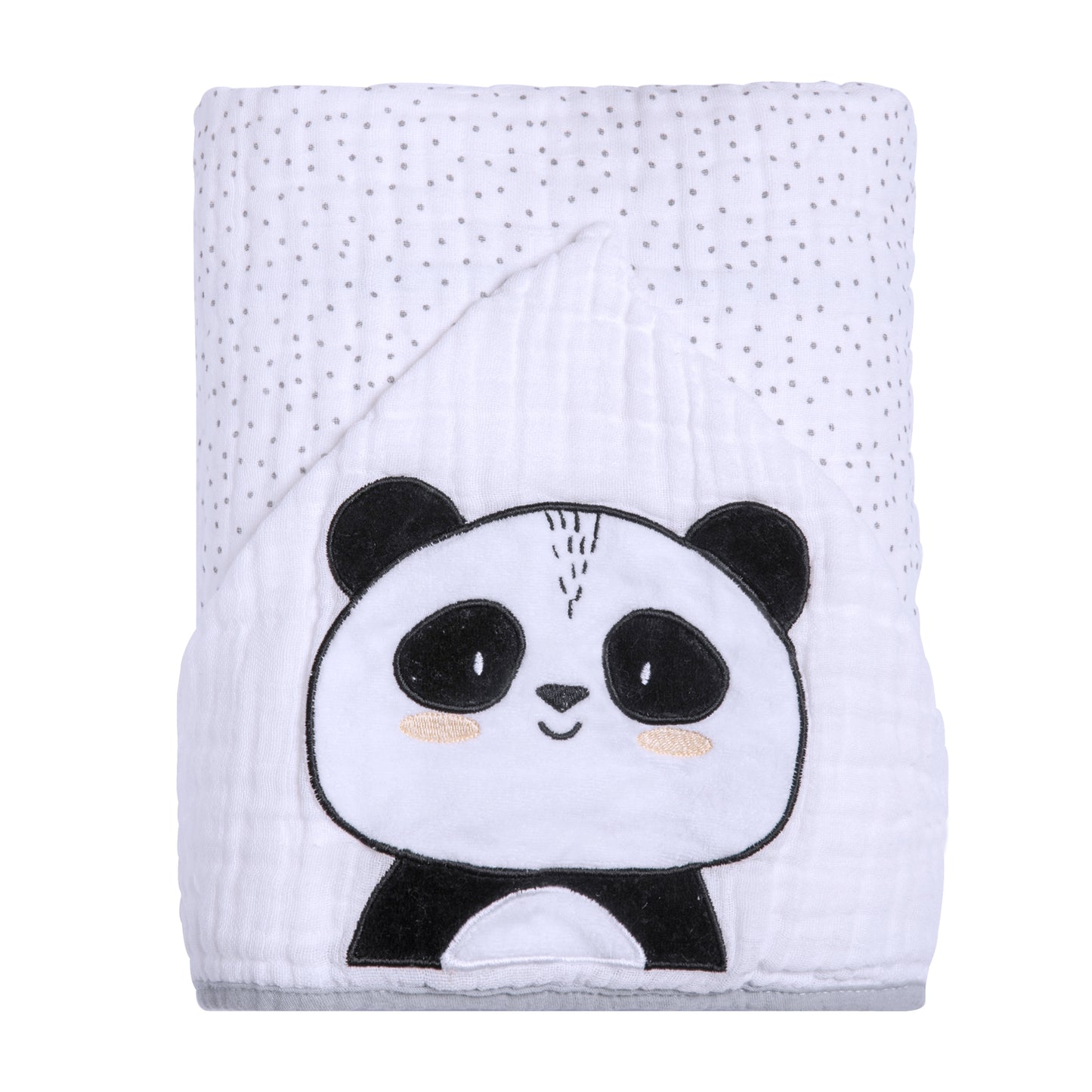 Toalha de Banho Soft Papi Friends com Capuz Panda Ben - Conforto Exclusivo para o Seu Bebê
