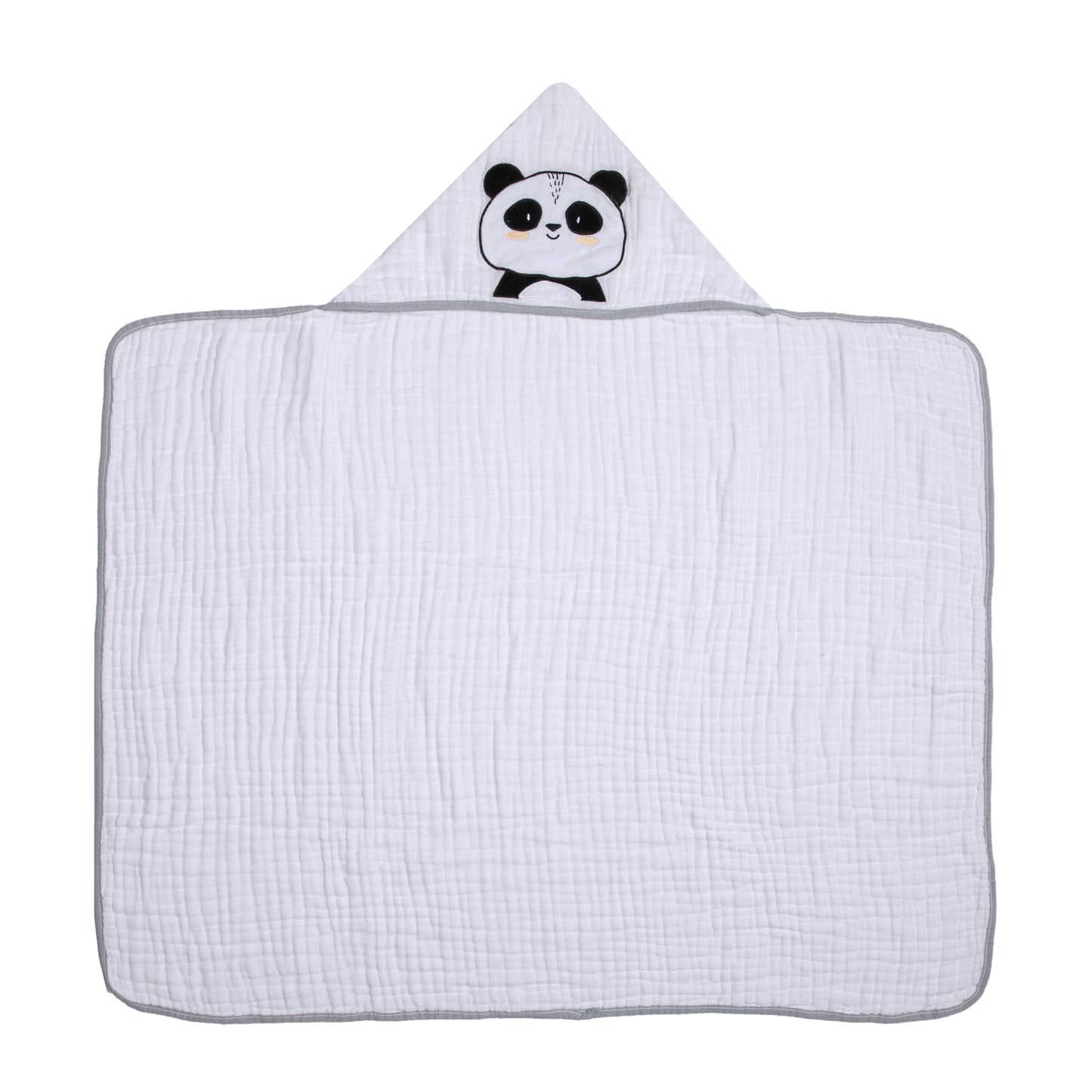 Toalha de Banho Soft Papi Friends com Capuz Panda Ben - Conforto Exclusivo para o Seu Bebê