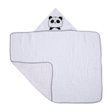 Toalha de Banho Soft Papi Friends com Capuz Panda Ben - Conforto Exclusivo para o Seu Bebê
