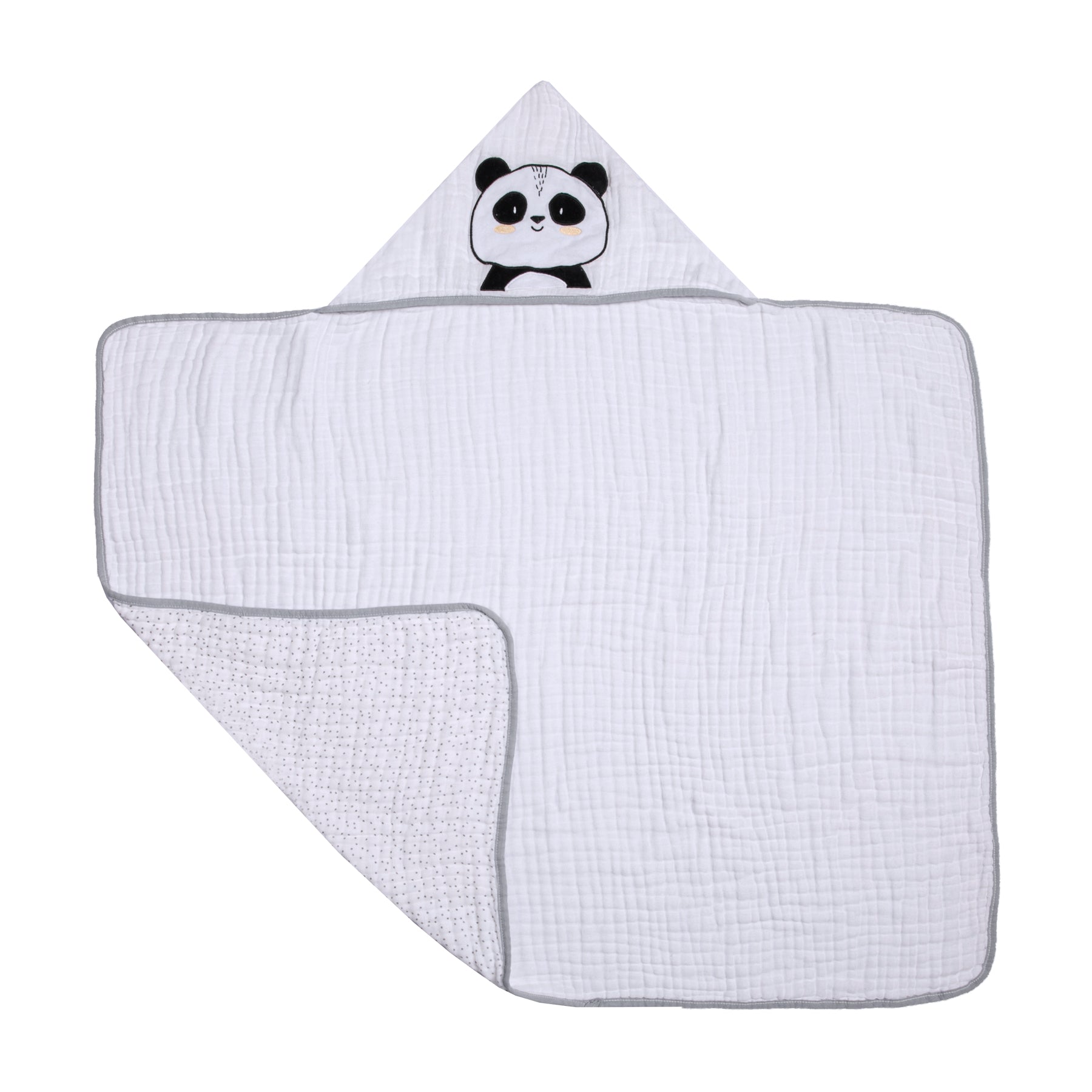 Toalha de Banho Soft Papi Friends com Capuz Panda Ben - Conforto Exclusivo para o Seu Bebê