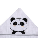 Toalha de Banho Soft Papi Friends com Capuz Panda Ben - Conforto Exclusivo para o Seu Bebê