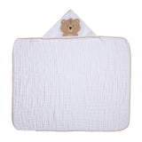Toalha de Banho Soft Papi Friends com Capuz Urso Ted - Conforto Exclusivo para o Seu Bebê
