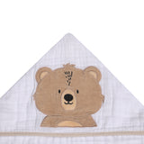 Toalha de Banho Soft Papi Friends com Capuz Urso Ted - Conforto Exclusivo para o Seu Bebê
