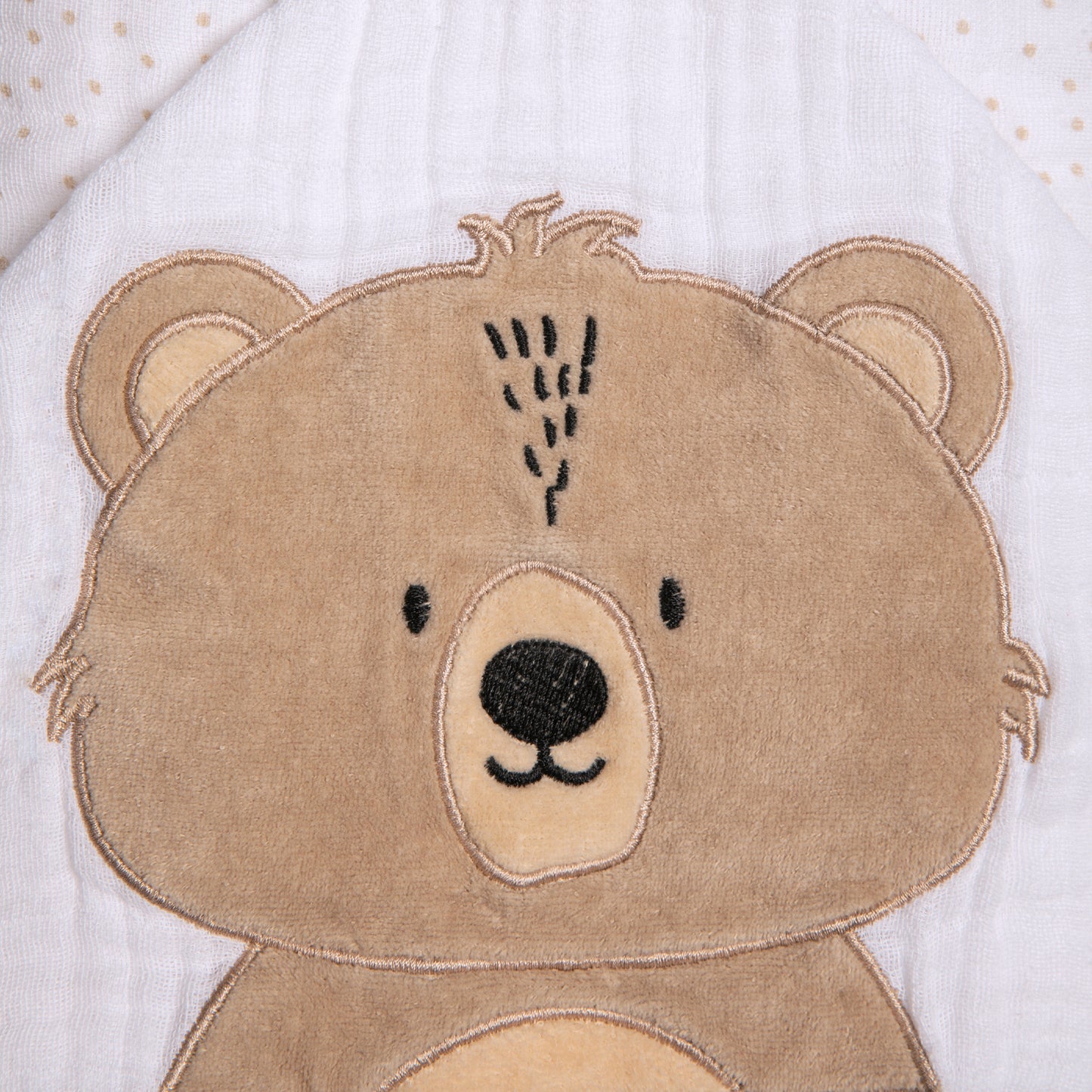 Toalha de Banho Soft Papi Friends com Capuz Urso Ted - Conforto Exclusivo para o Seu Bebê