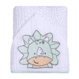 Toalha de Banho Soft Papi Friends com Capuz Dino - Conforto Exclusivo para Seu Bebê