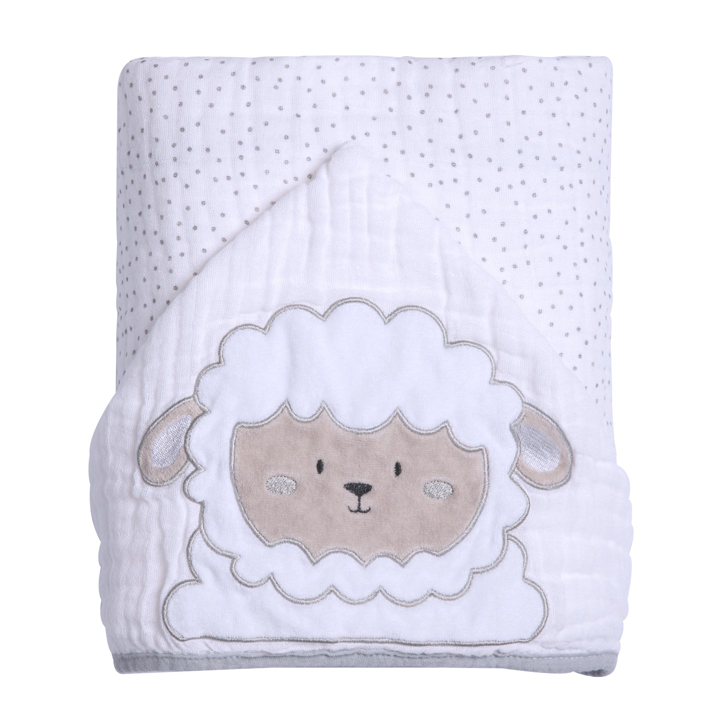 Toalha de Banho Soft Friends com Capuz Ovelha Gil - Conforto Exclusivo para Seu Bebê