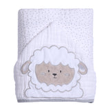 Toalha de Banho Soft Friends com Capuz Ovelha Gil - Conforto Exclusivo para Seu Bebê