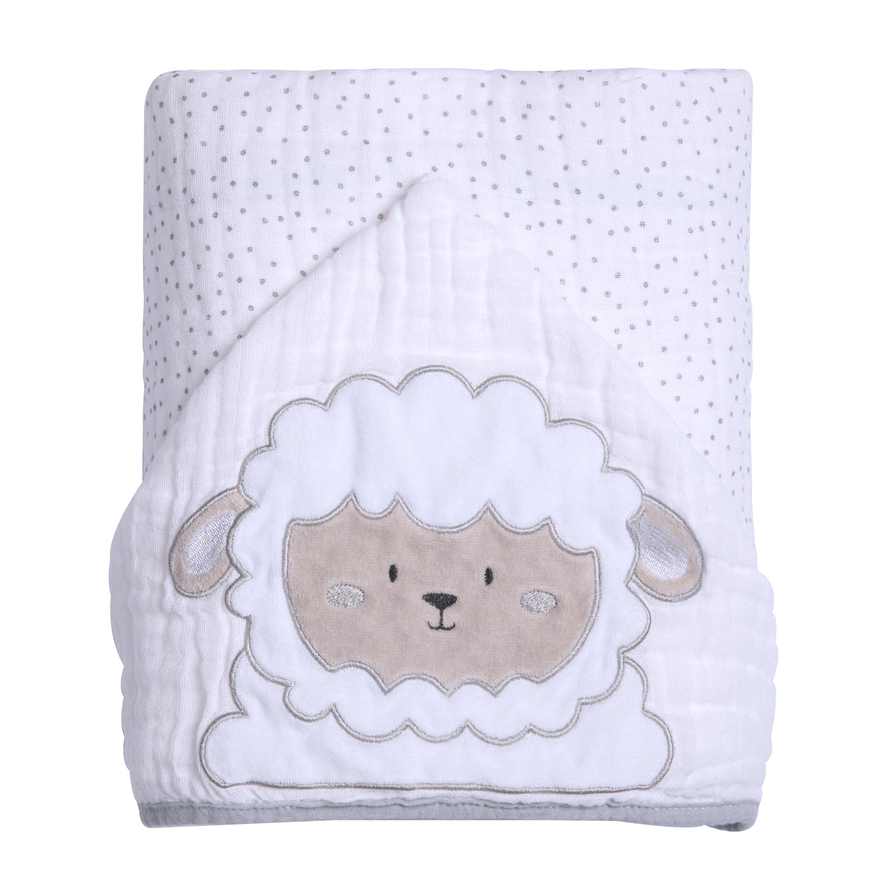 Toalha de Banho Soft Friends com Capuz Ovelha Gil - Conforto Exclusivo para Seu Bebê