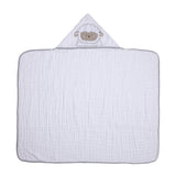 Toalha de Banho Soft Friends com Capuz Ovelha Gil - Conforto Exclusivo para Seu Bebê