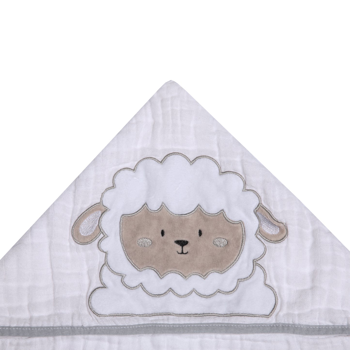 Toalha de Banho Soft Friends com Capuz Ovelha Gil - Conforto Exclusivo para Seu Bebê