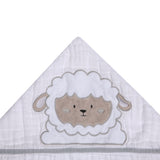 Toalha de Banho Soft Friends com Capuz Ovelha Gil - Conforto Exclusivo para Seu Bebê