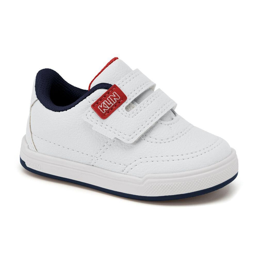 Tenis Infantil Klin Flyer Branco Marinho Vemelho