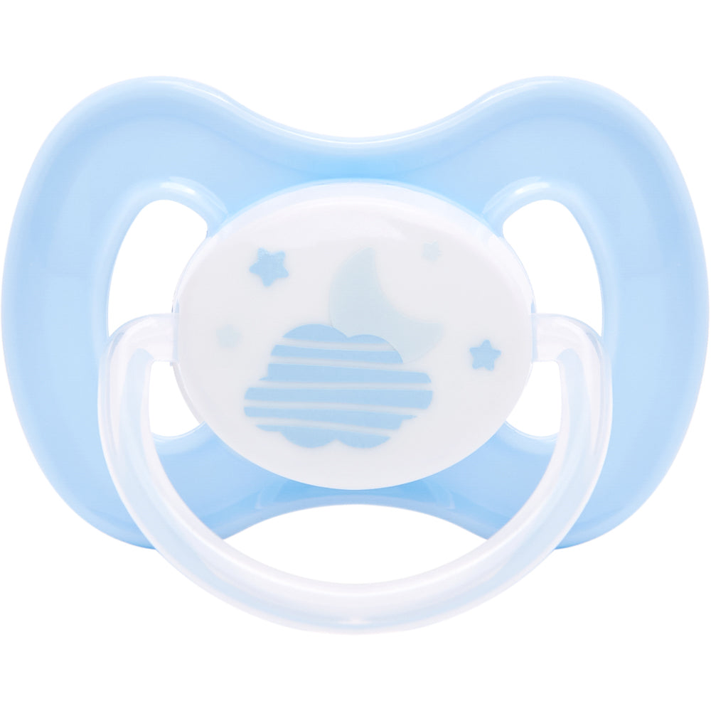 Chupeta Buba Comfort Tam 2 Noturna Nuvem Azul