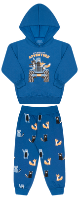 Conjunto de Moletom com Puff e Capuz – Estilo Urbano e Conforto Garantido