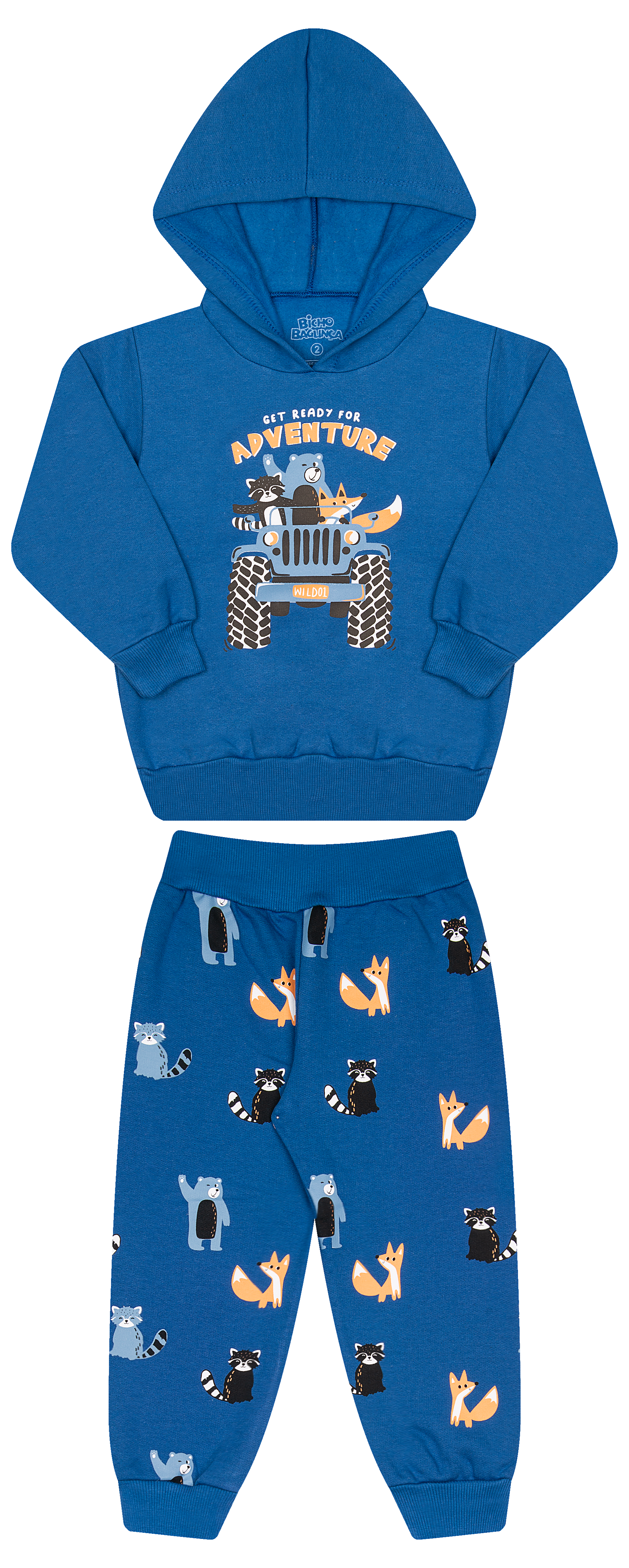 Conjunto de Moletom com Puff e Capuz – Estilo Urbano e Conforto Garantido