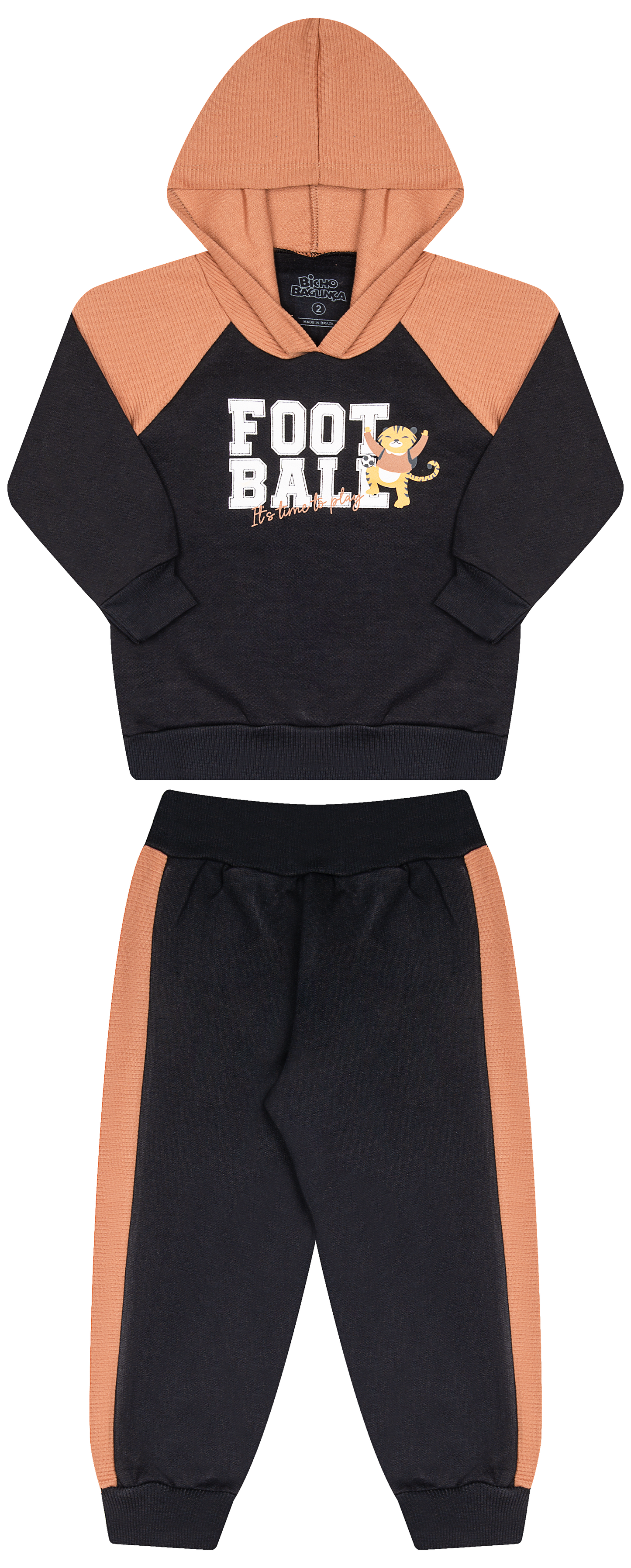 Conjunto de Moletom com Gorgurão e Capuz – Estilo Urbano e Conforto para o Dia a Dia