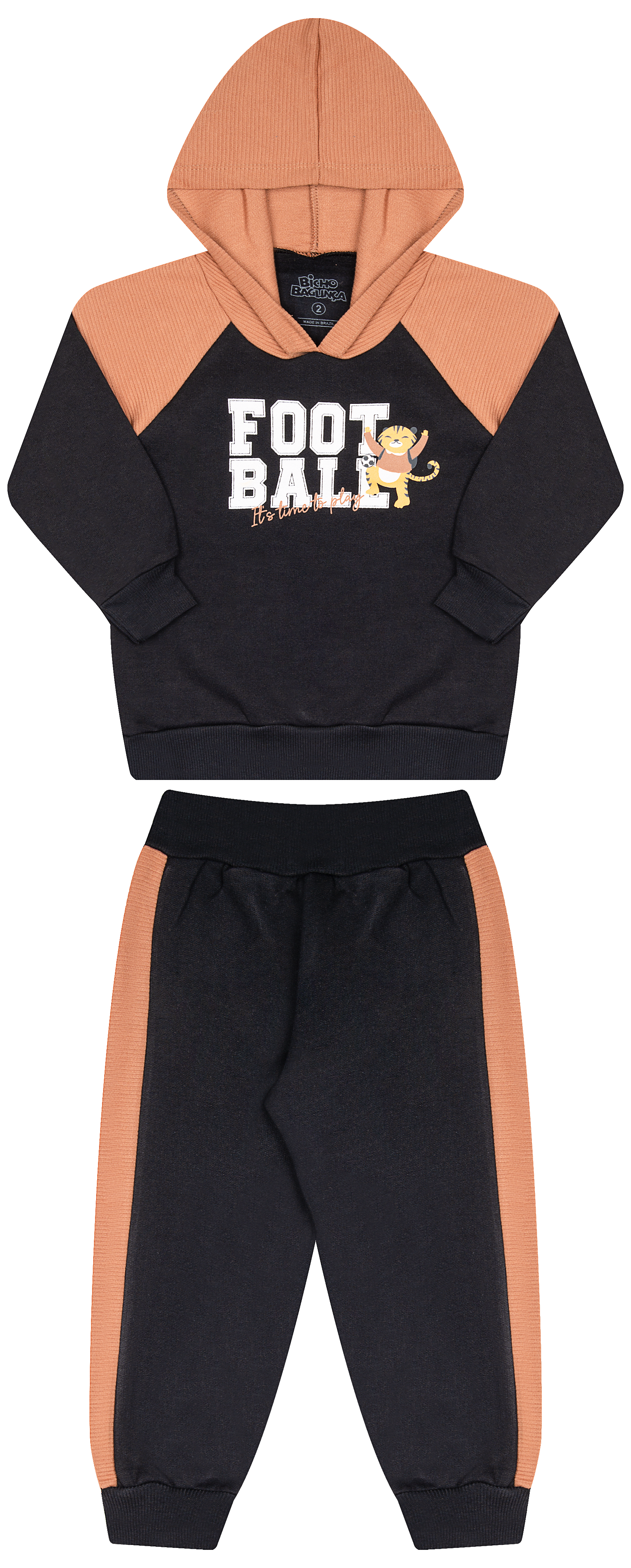 Conjunto de Moletom com Gorgurão e Capuz – Estilo Urbano e Conforto para o Dia a Dia