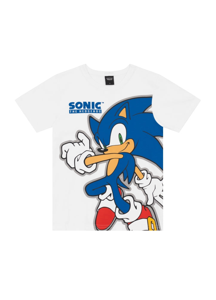Camiseta Masculina Infantil Sonic Hedgehog
